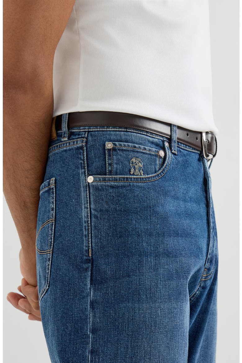 Comfort denim trousers, Alternate, color, Medium Denim