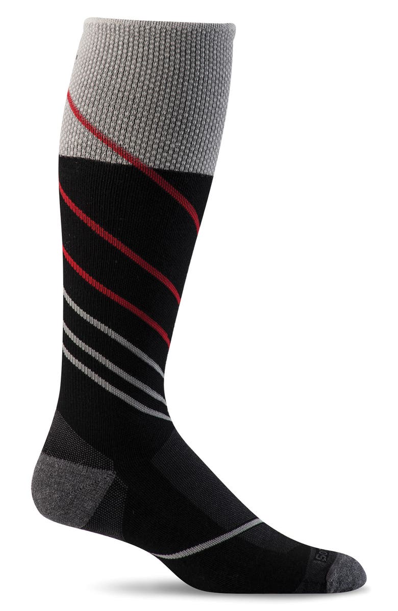 SOCKWELL Pulse Over the Calf Compression Socks, Main, color, Black