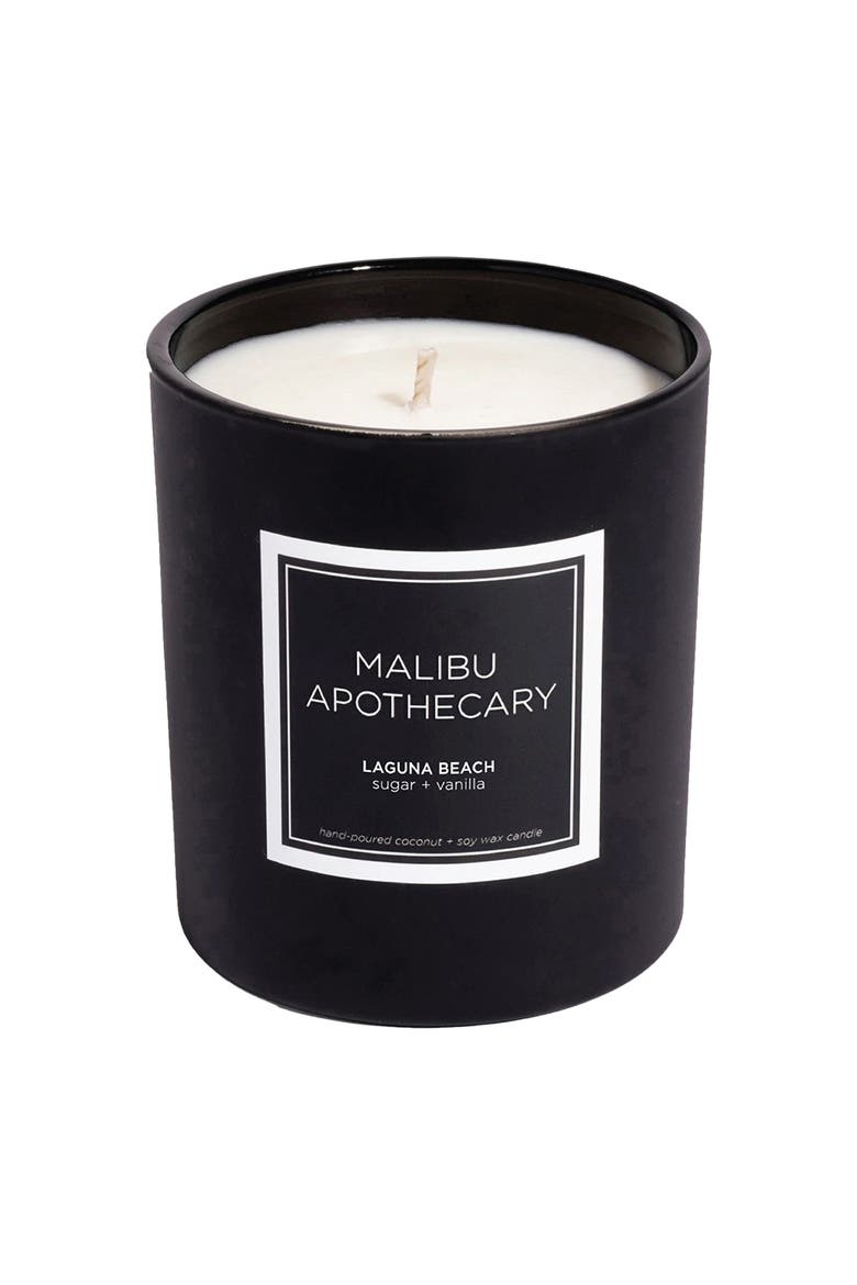 Matte Black Candle, Alternate, color, Laguna Beach