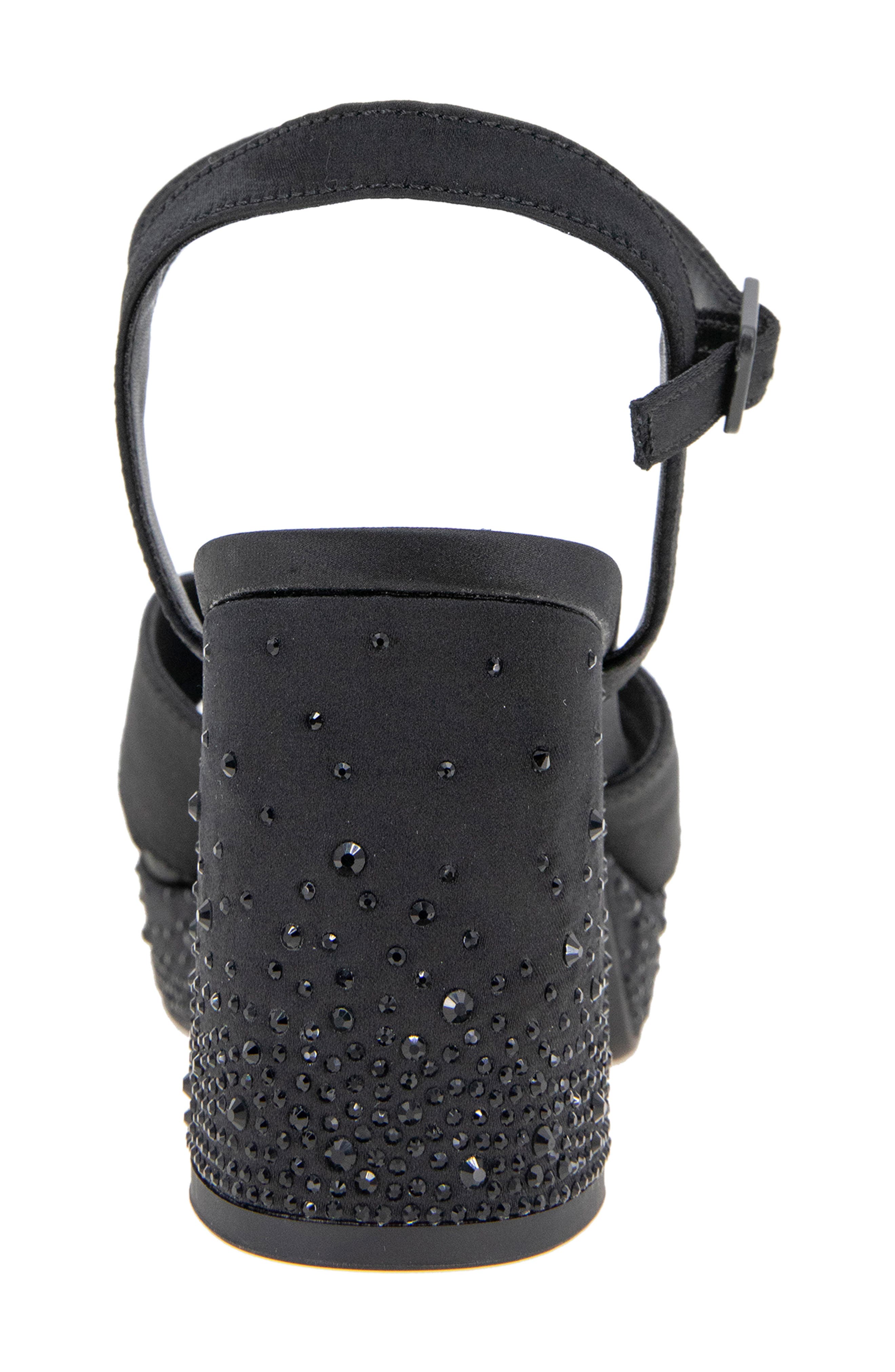 Reaction Kenneth Cole Reeva Platform Sandal, Alternate, color, Black Silk