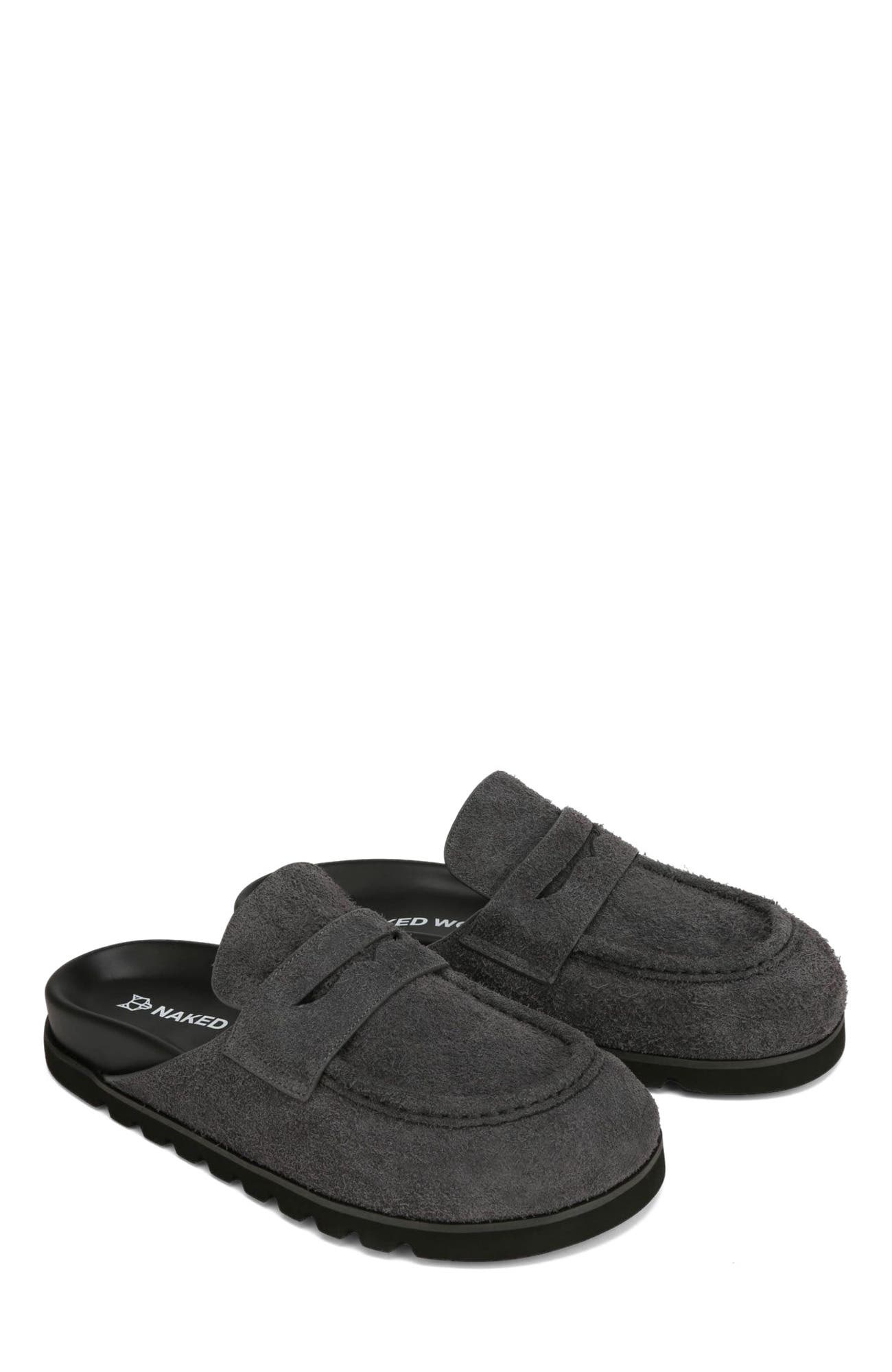 Naked Wolfe Cord Dark Grey Hairy Suede, Alternate, color, Dark Grey