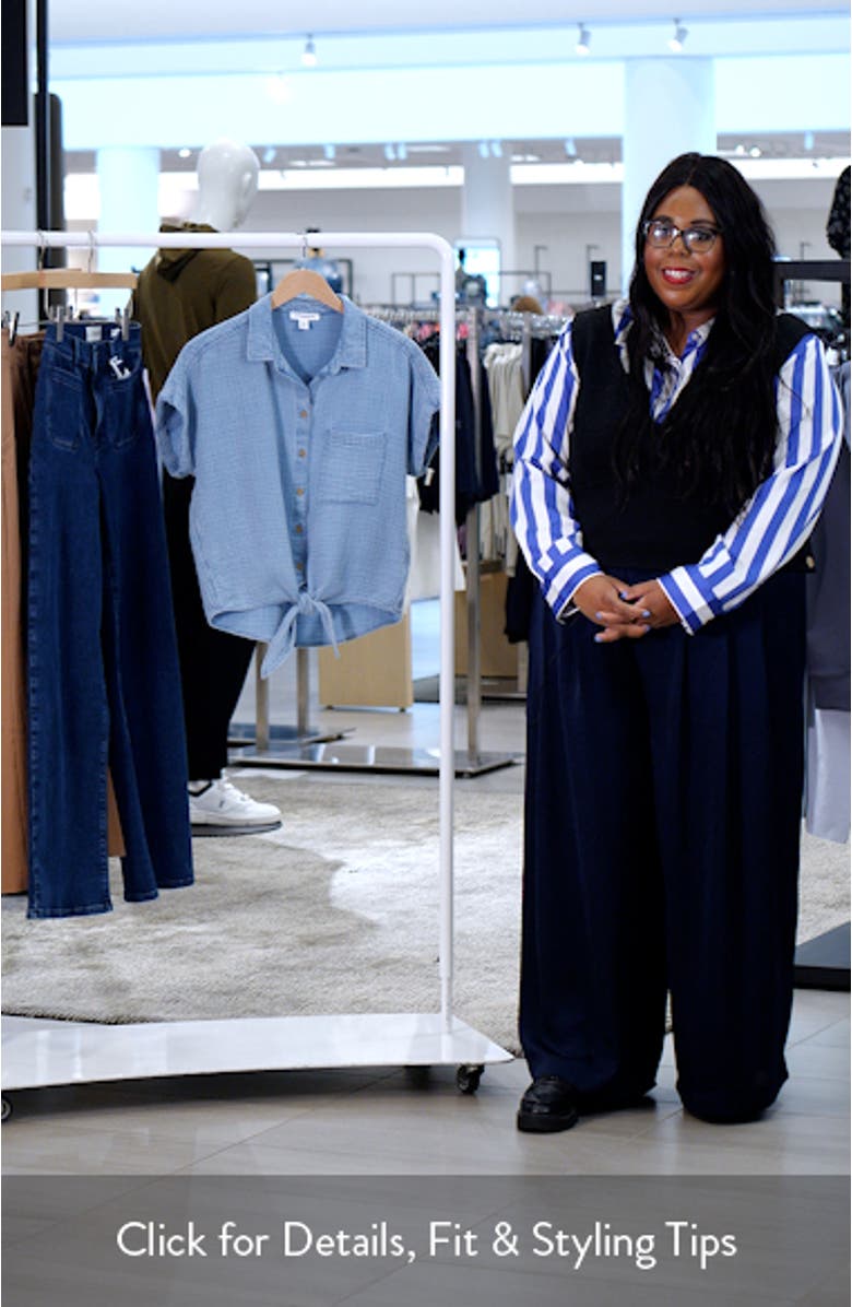 Rosalia Tie Front Cotton Top, sales video thumbnail