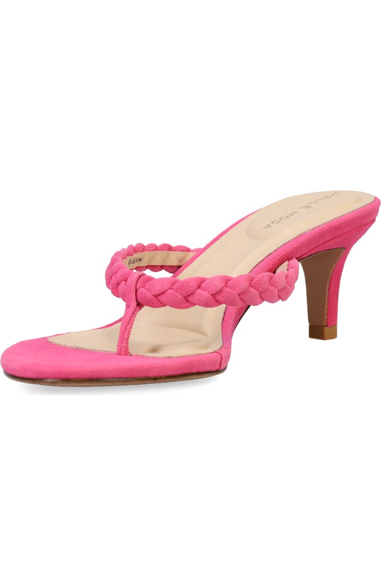 Pelle Moda Earlen Kitten Heel Flip Flop, Alternate, color, Hyper Pink