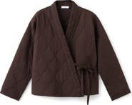 MANGO TEEN Quilted Wrap Jacket