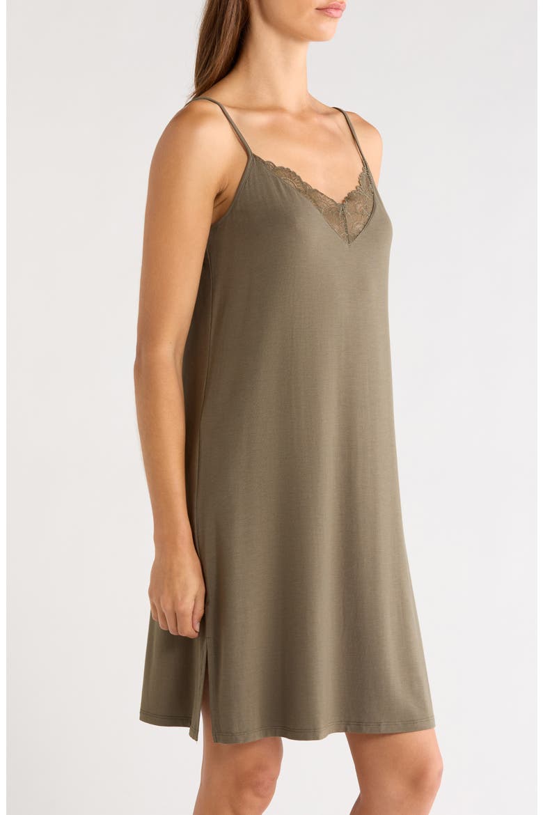 Moonlight Eco Lace Tim Chemise, Alternate, color, OLIVE SARMA