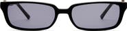 LUV LOU The Phoebe 55mm Rectangular Sunglasses