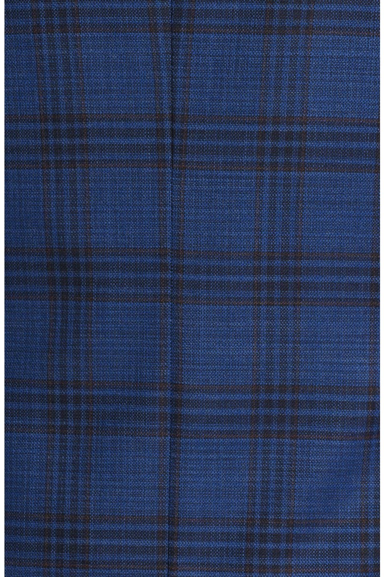 Flynn Classic Fit Dark Blue Plaid Wool Sport Coat, Alternate, color, BLUE