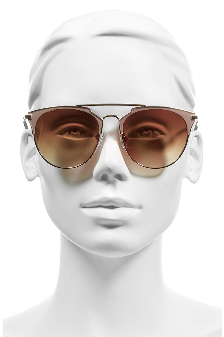 Retro Sunglasses, Alternate, color, MAUVE/ ROSE GOLD