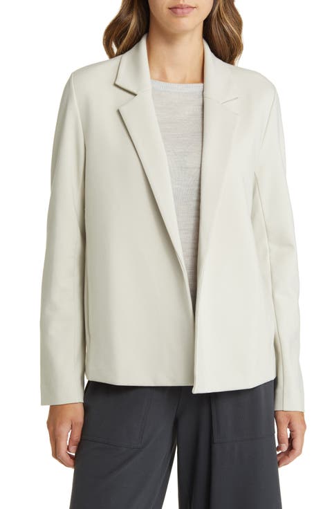 Notched Lapel Ponte Blazer