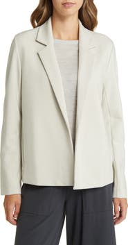 Eileen Fisher Notched Lapel Ponte Blazer