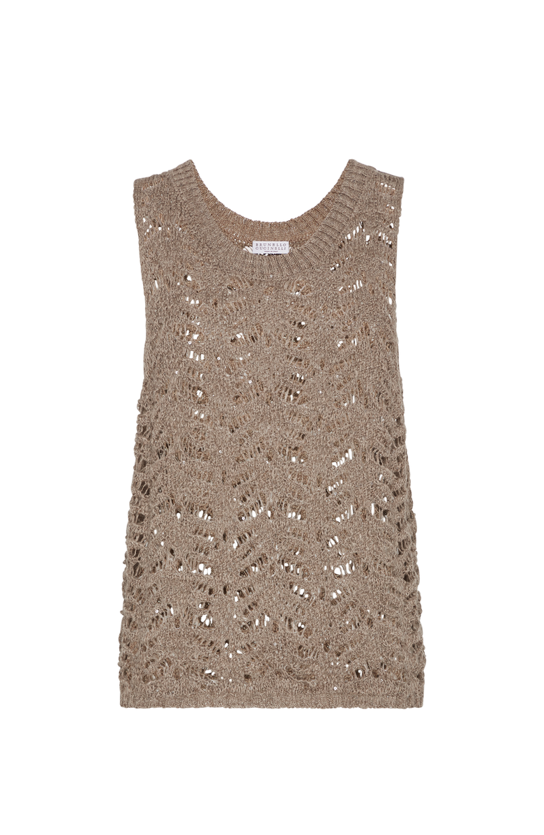 Brunello Cucinelli Couture suede vest, Main, color, 