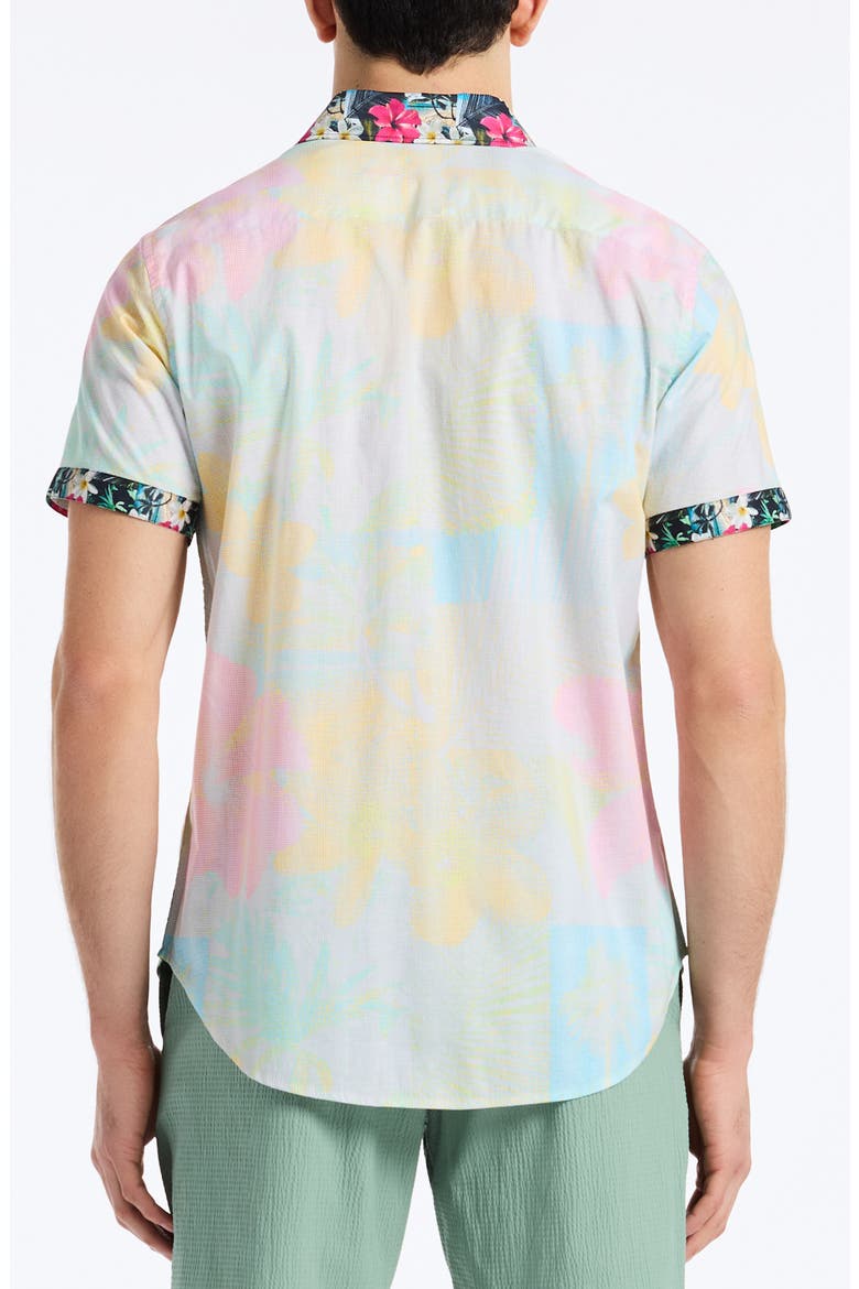 Haze Short Sleeve Button-Up Shirt, Alternate, color, MULTI