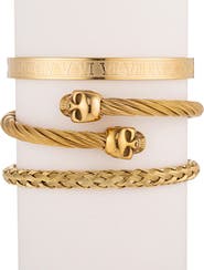 EYE CANDY LOS ANGELES Men's Set of 3 Louis Titanium Bracelets