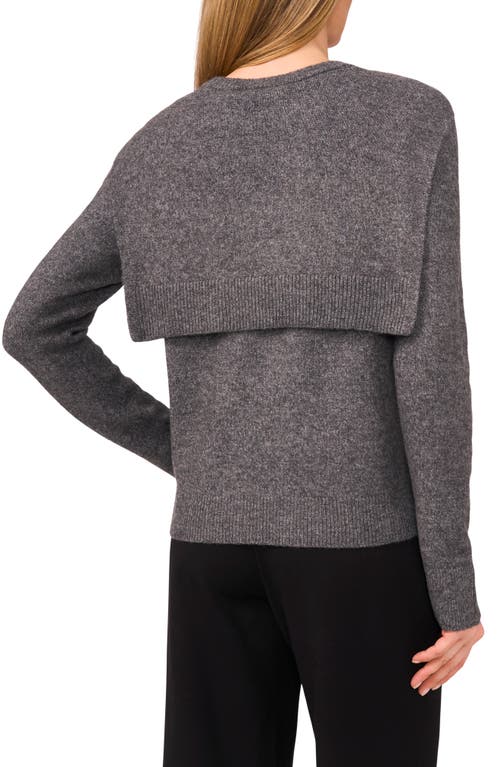 Halogenr Halogen(r) Shoulder Wrap Detail Sweater In Gray