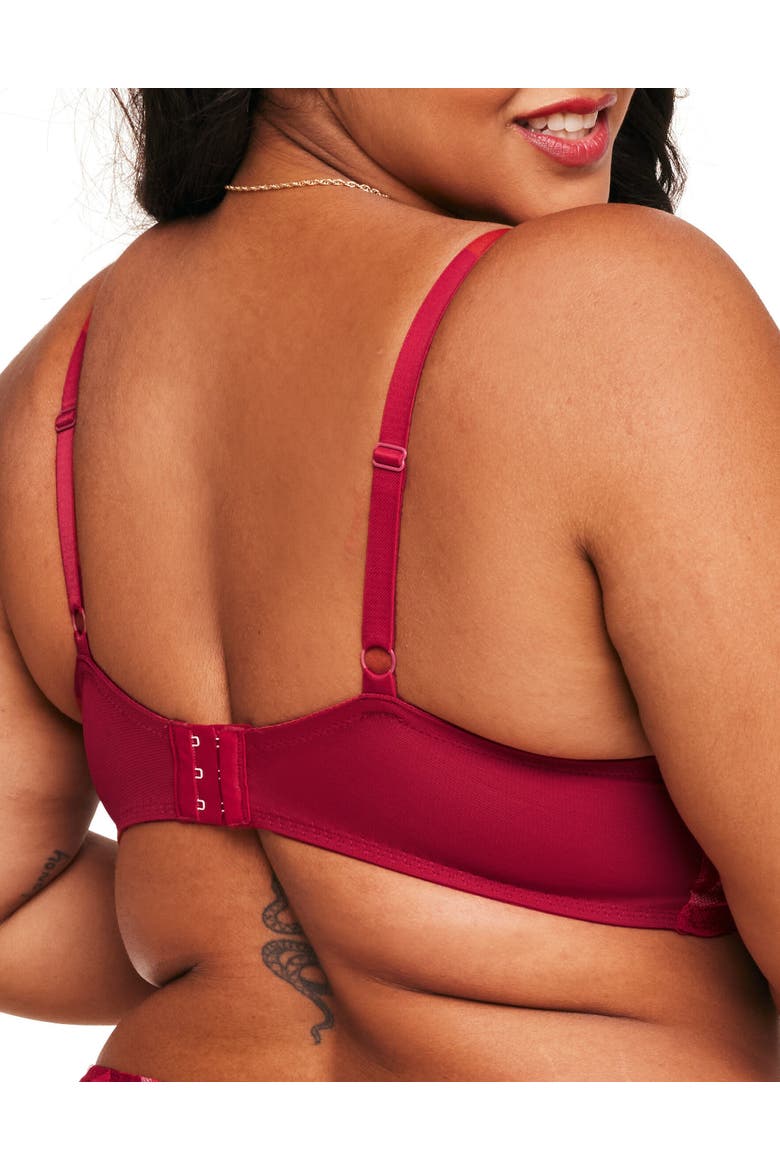 Amorina Contour Balconette Bra, Alternate, color, Dark red