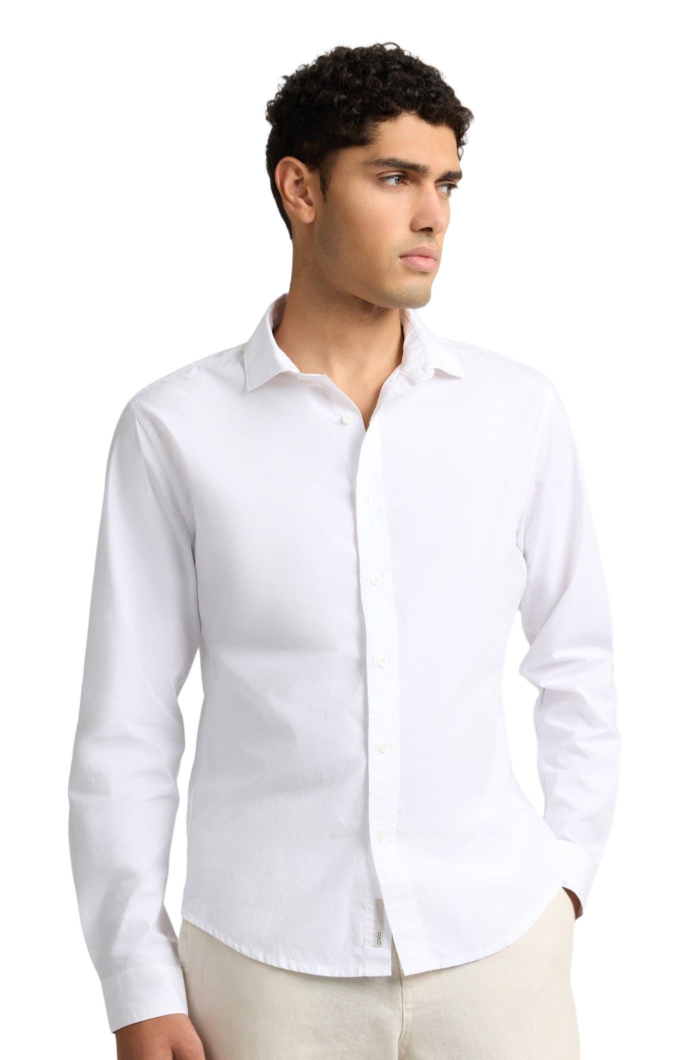Poplin Long Sleeve Button Down Shirt - image 2