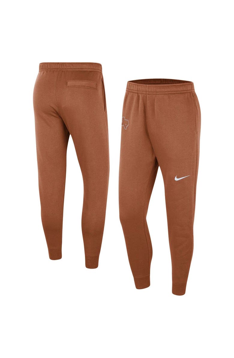 Nike Men's Nike Burnt Orange Texas Longhorns Club Fleece Pants, Main, color,