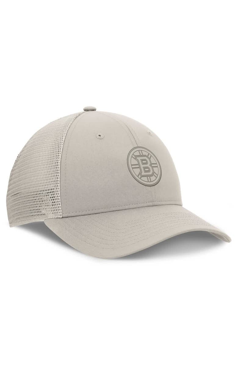 FANATICS Women's Fanatics Tan Boston Bruins Authentic Pro Road Trucker Adjustable Hat, Alternate, color, Tan