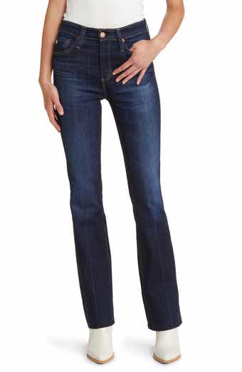 Farrah Raw Hem High Waist Bootcut Jeans