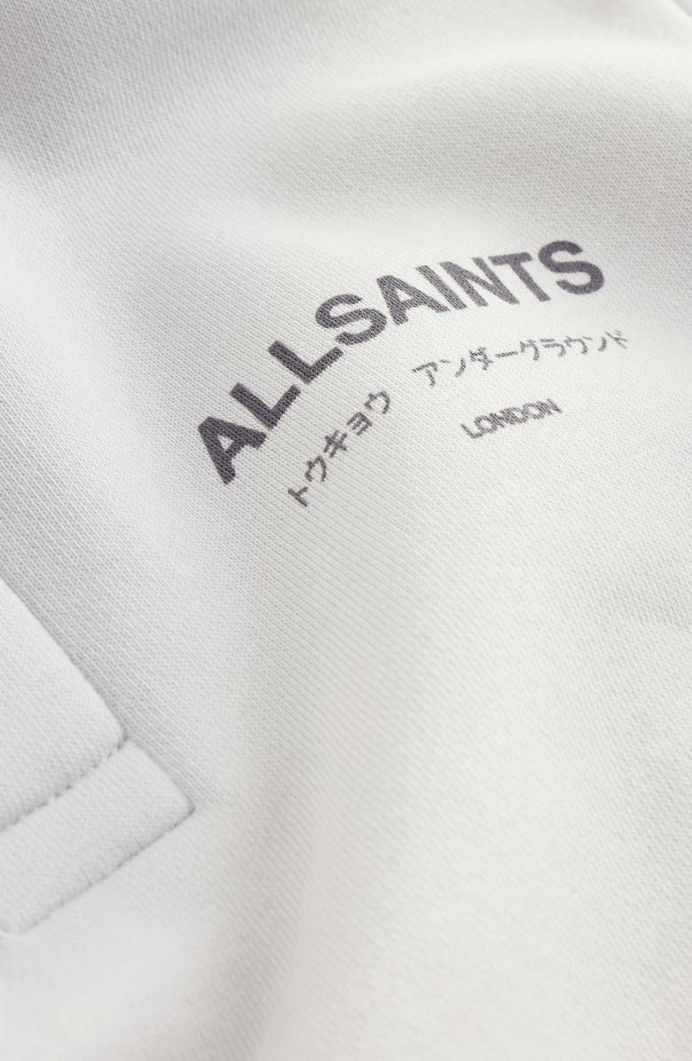 smALLSAINTS by ALLSAINTS Kids' Underground Logo Graphic Polo Sweatshirt, Alternate, color, Grey