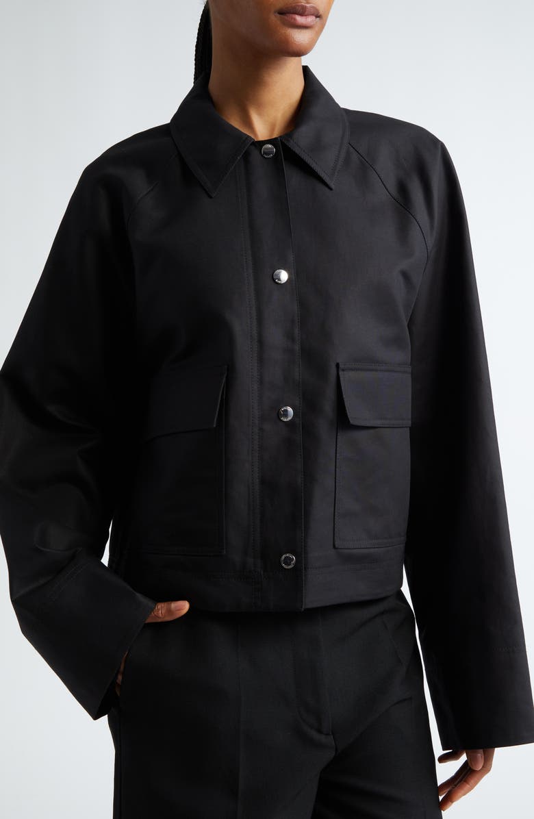 TOTEME Oversize Crop Jacket, Alternate, color,