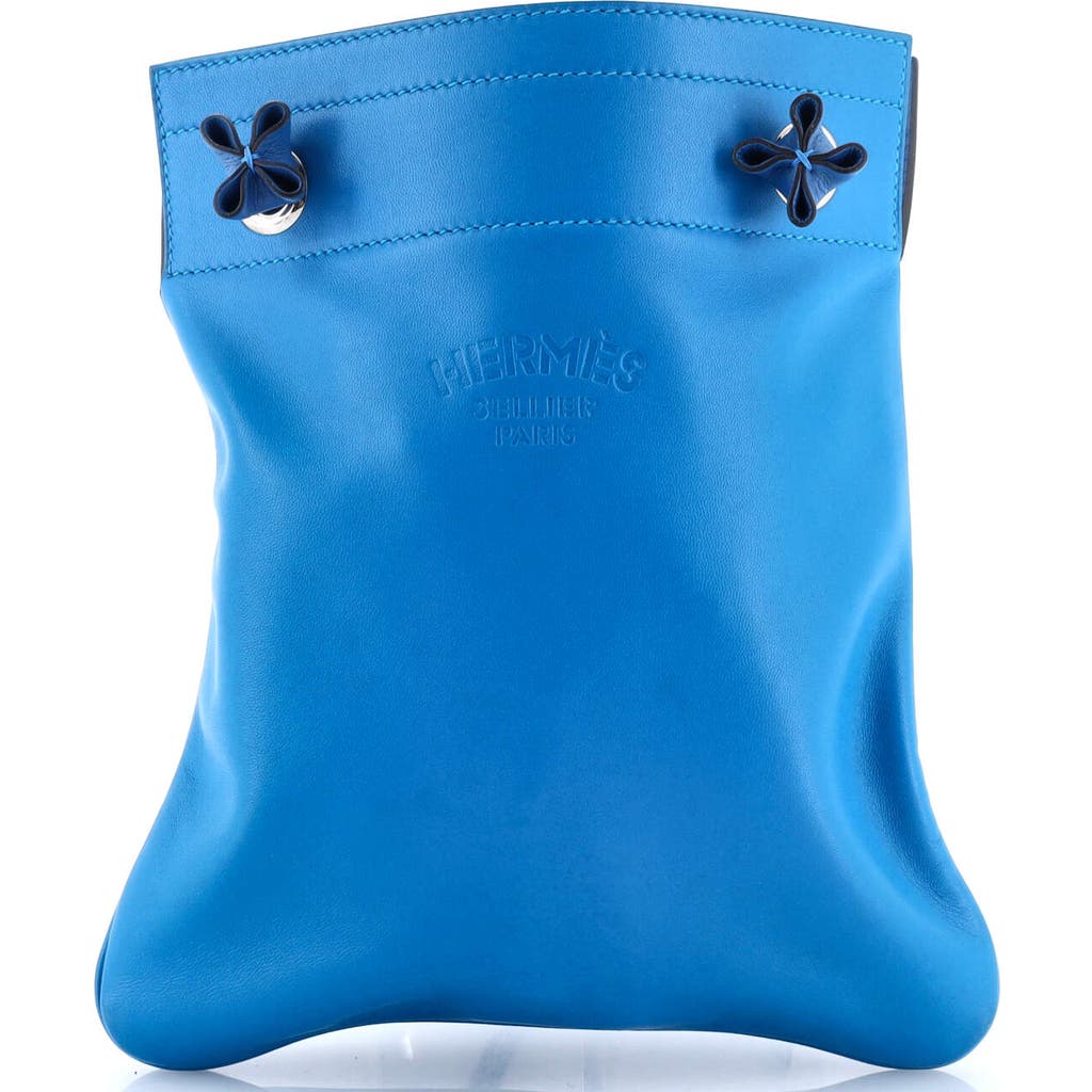 Pre-owned Hermes Hermes Aline Bag Milo Lambskin And Swift Mini In Blue