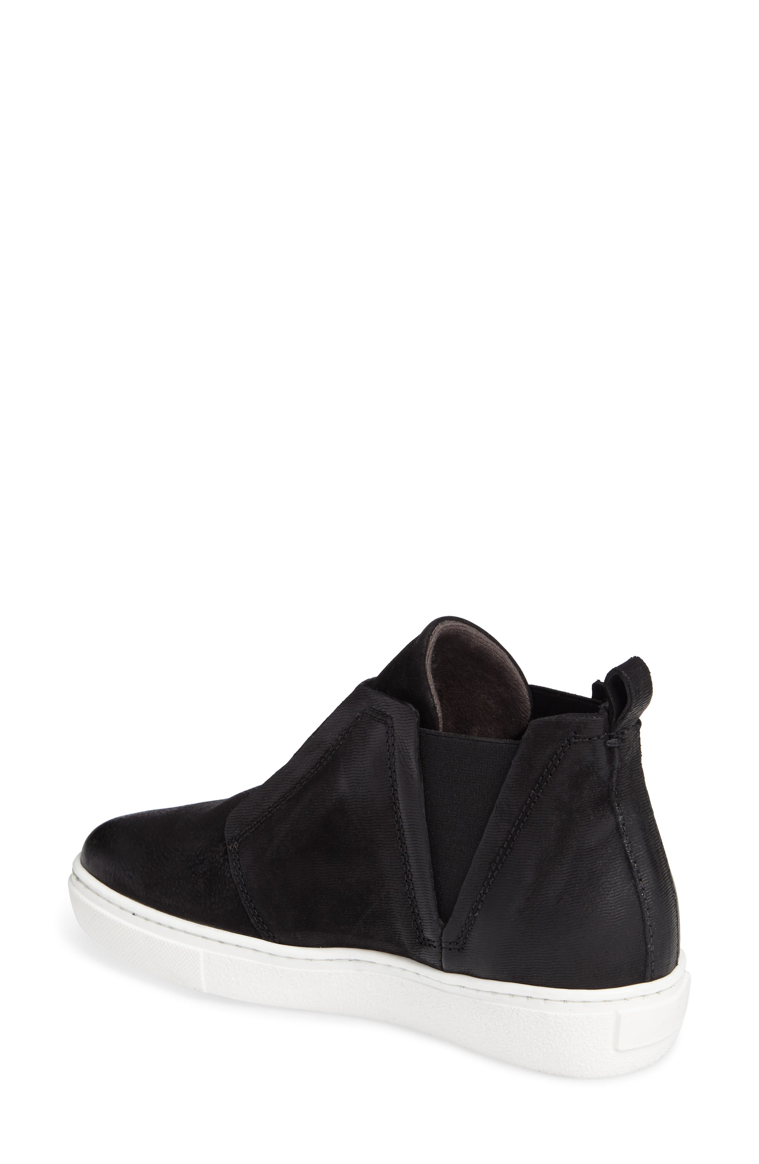 Laurent High Top Sneaker, Alternate, color, BLACK
