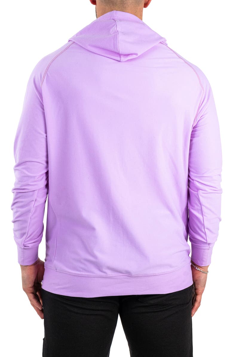 Maceoo Solid Cotton Hoodie, Alternate, color, Purple
