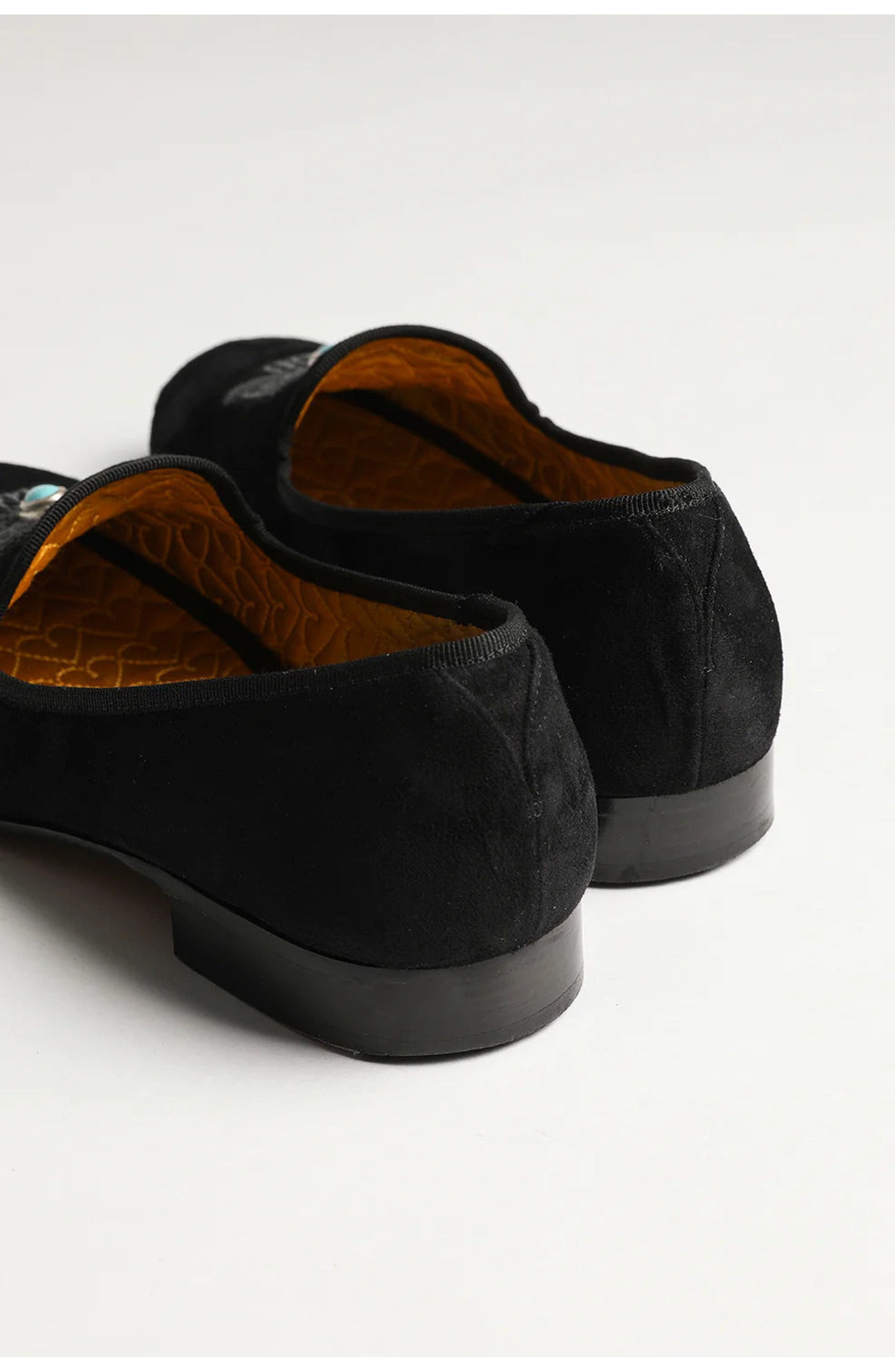 Broadway Suede Moccasin, Alternate, color, Black