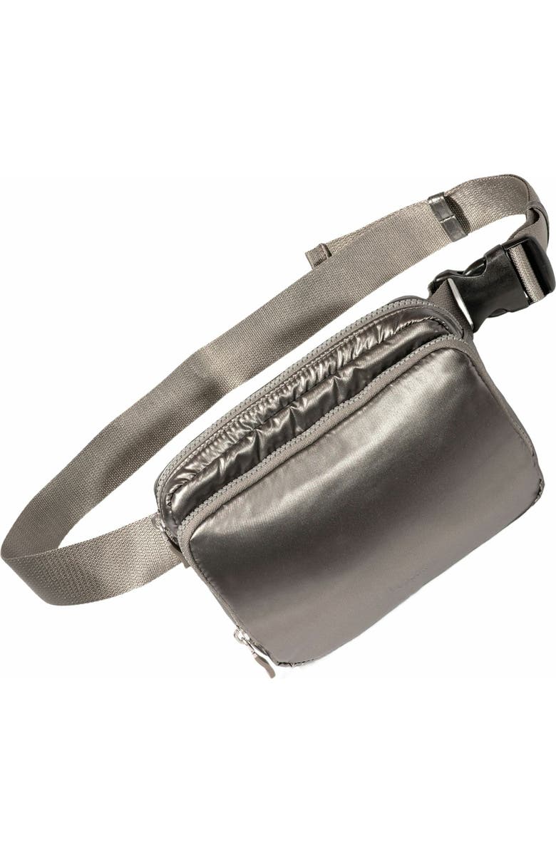 BAGGALLINI Modern Belt Bag Sling, Alternate, color, Gunmetal Puff