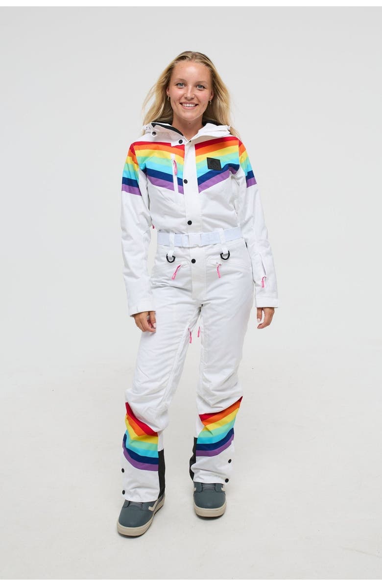 OOSC Rainbow Road Ski Suit - Women's, Main, color, White
