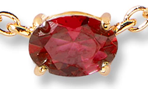 Brook & York Brook And York Brenna Birthstone Station Necklace In Gold January