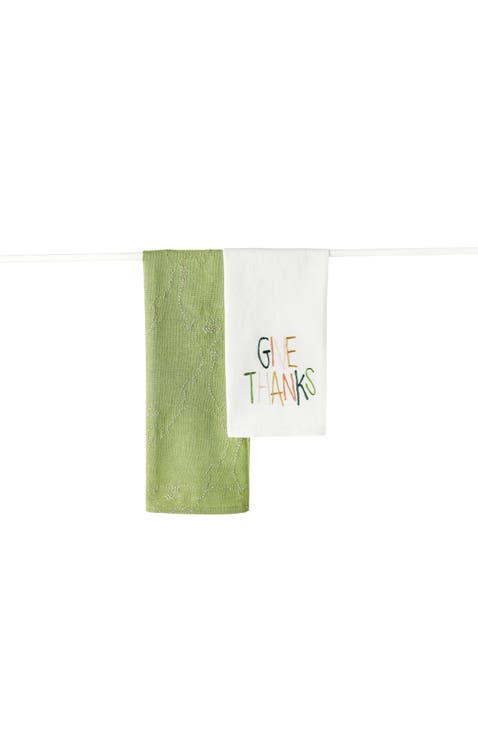 Thanksgiving Hand Towels Set of 2