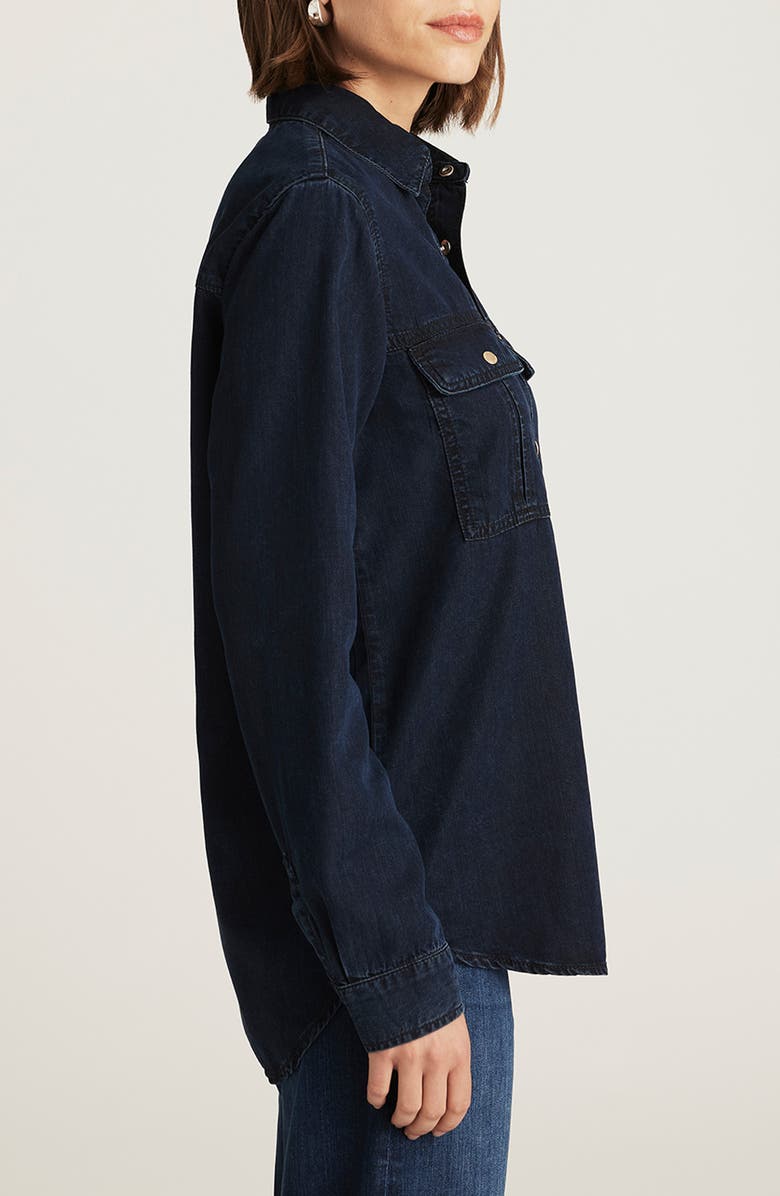Mavi Jeans Nia Denim Shirt, Alternate, color, Ink Gold Premium