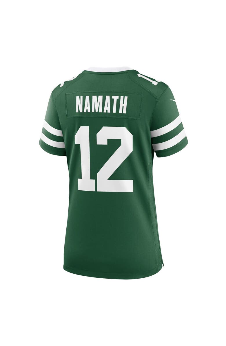 Nike Women's Nike Joe Namath Legacy Green New York Jets Retired Player Game Jersey, Alternate, color, Green