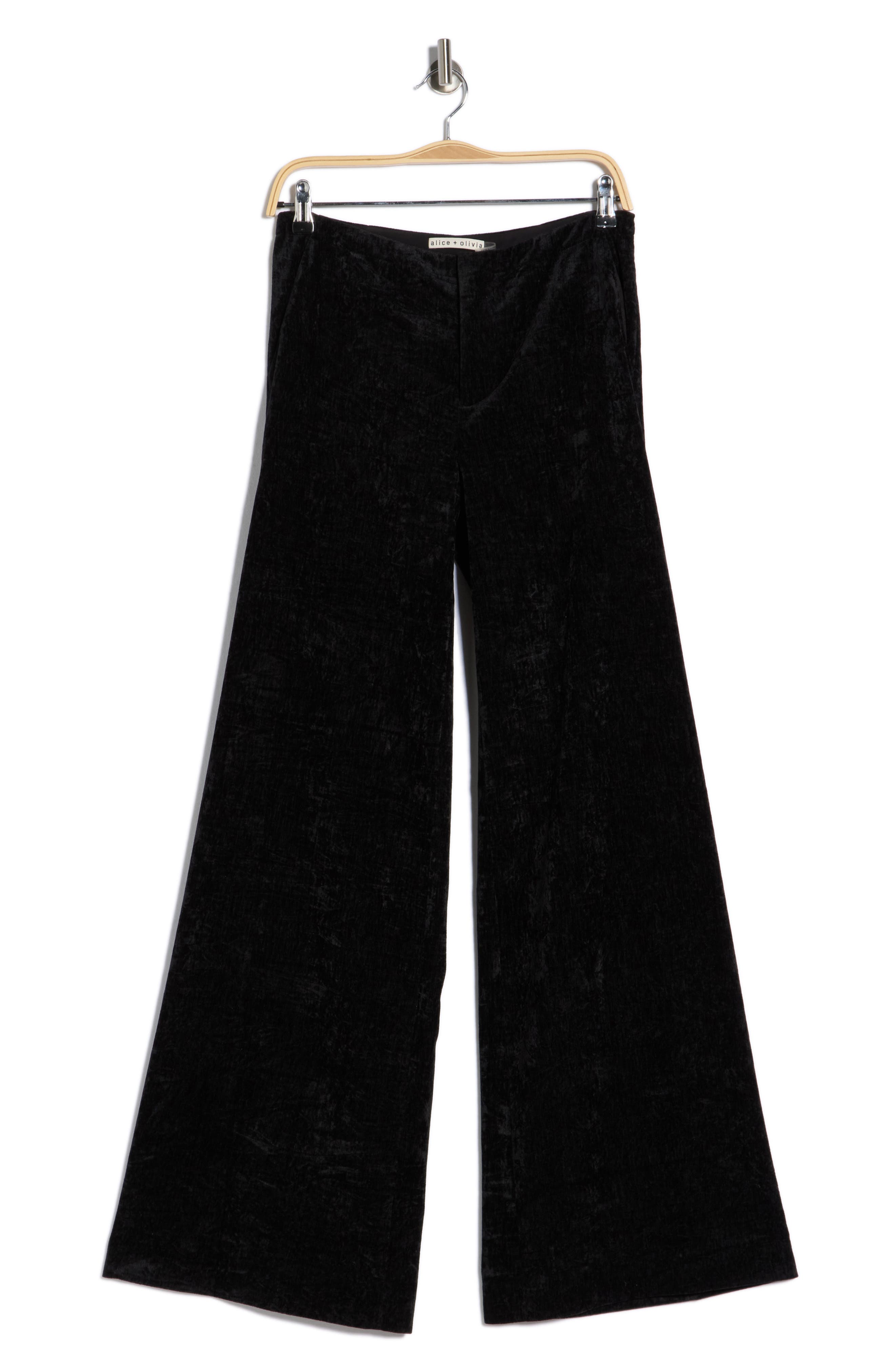 Alice + Olivia Conor Velvet Wide Leg Pants