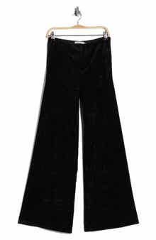 Alice + Olivia Conor Velvet Wide Leg Pants