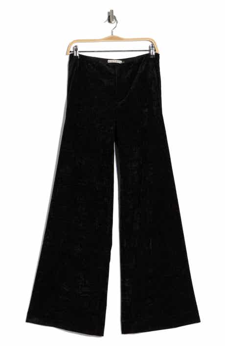 Alice + Olivia Conor Velvet Wide Leg Pants