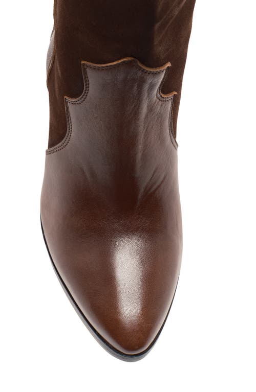 Free People Taper Heel Western Boot In Brown