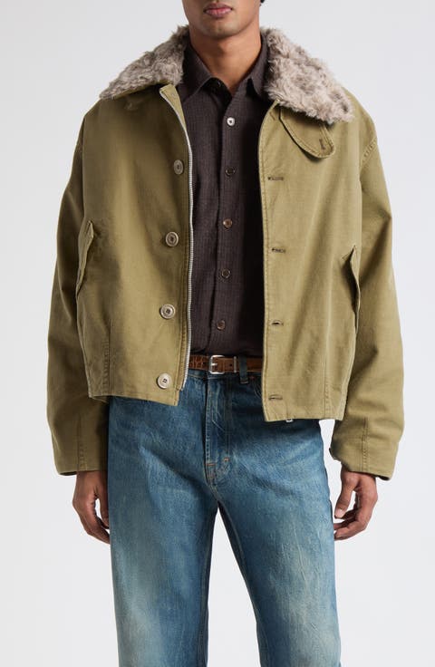 Aerial Jacket with Faux Fur Collar
