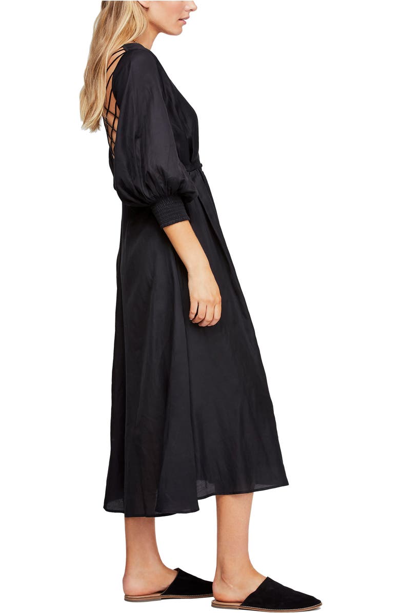 Free People Later Days Midi Dress, Alternate, color, 