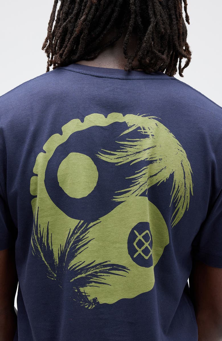 Stance Opposites Cotton Graphic T-Shirt, Alternate, color, Navy
