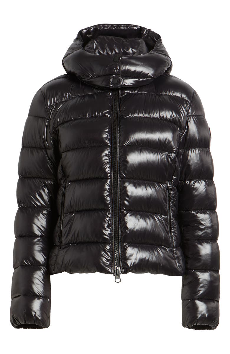 Save The Duck Cosmary Water Resistant Insulated Puffer Jacket, Alternate, color, Black