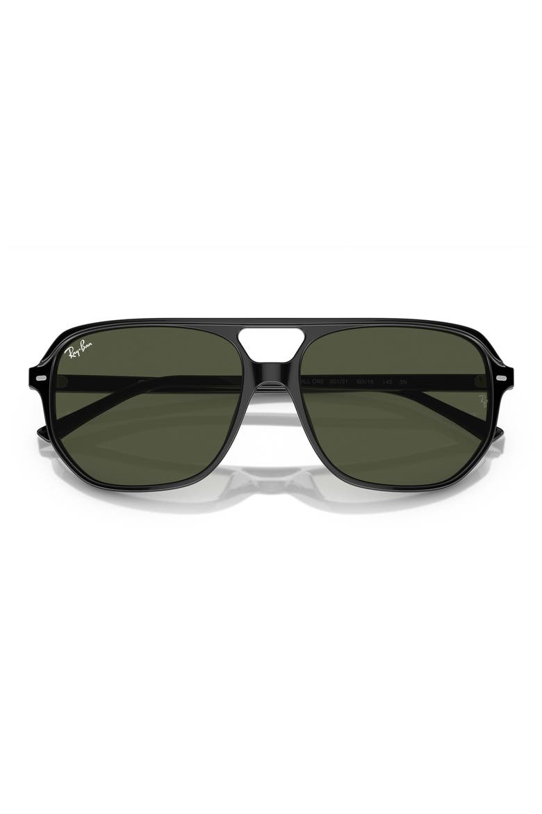 Bill One 57mm Sunglasses, Alternate, color, BLACK