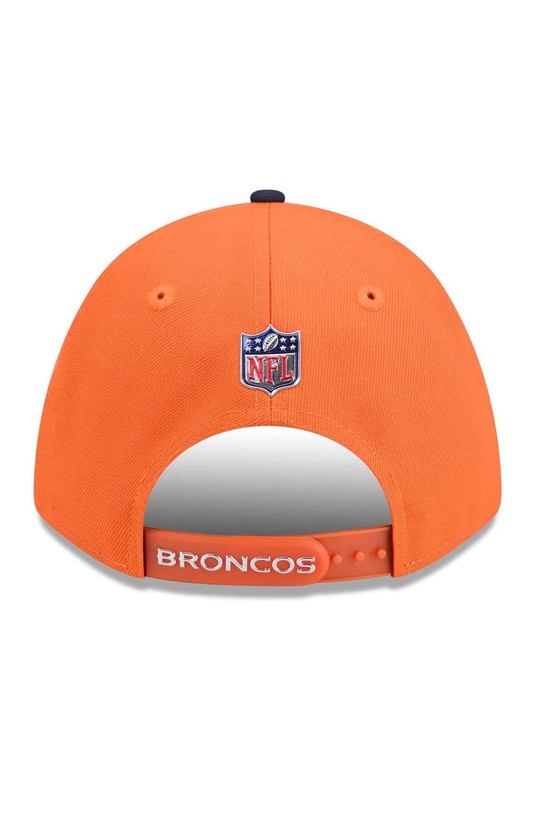 New Era Men's New Era  Orange/Navy Denver Broncos 2026 NFL Draft 9FORTY M-Crown Adjustable Hat, Alternate, color, Orange