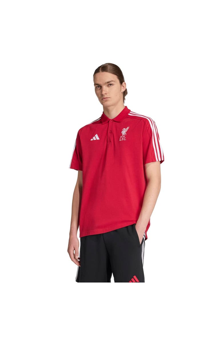 adidas Men's adidas Red Liverpool DNA Polo, Alternate, color, Red