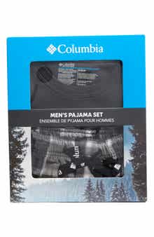 Columbia Long Sleeve Thermal Shirt & Plaid Flannel Pants Pajamas
