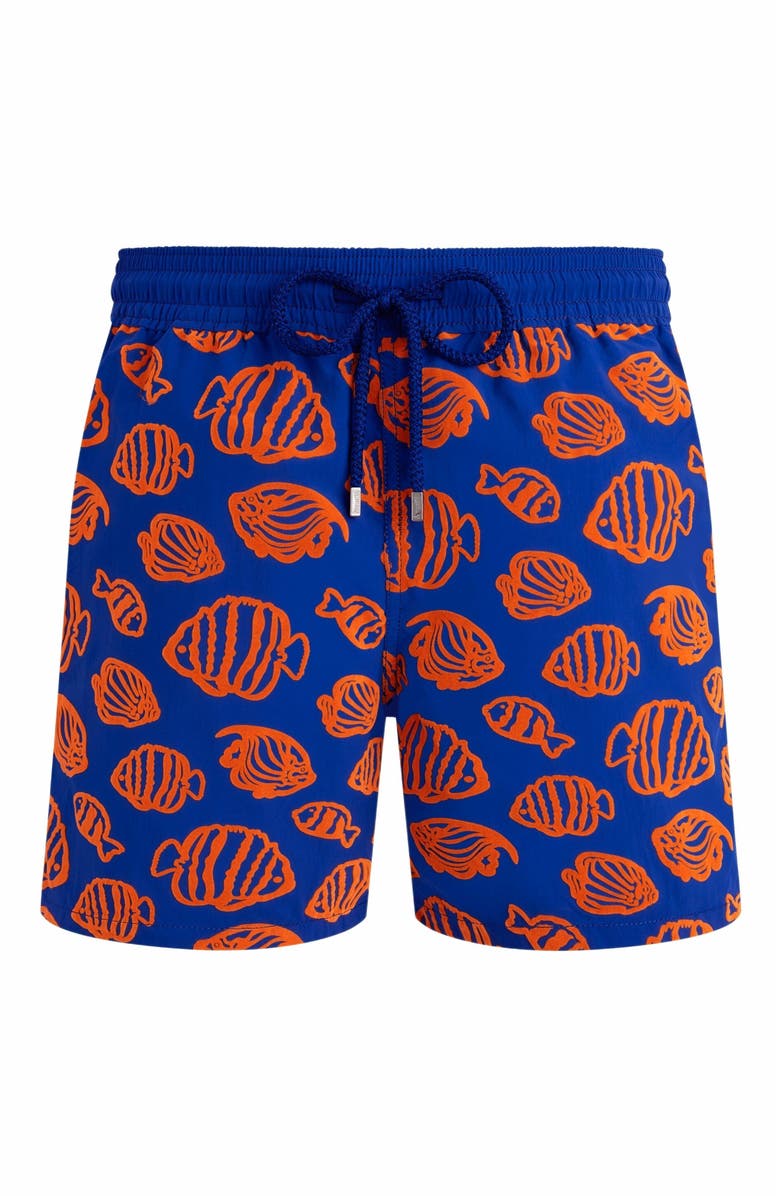 Vilebrequin Men's Fishy Dance Swim Trunks, Alternate, color, Marrakech