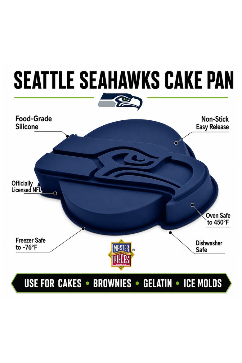 Seattle Seahawks Cake Pan, Alternate, color, Blue