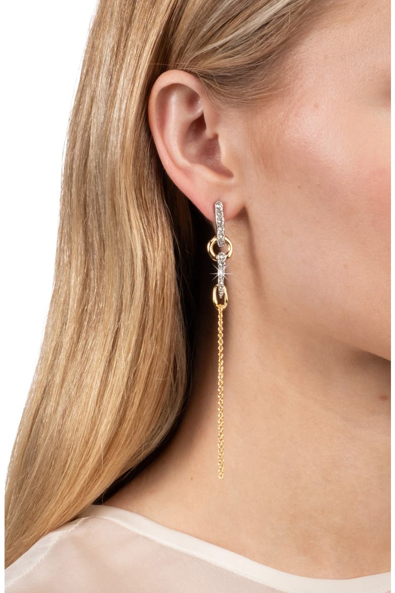 Solanales Crystal Linked Spear Drop Earrings, Alternate, color, CRYSTALS